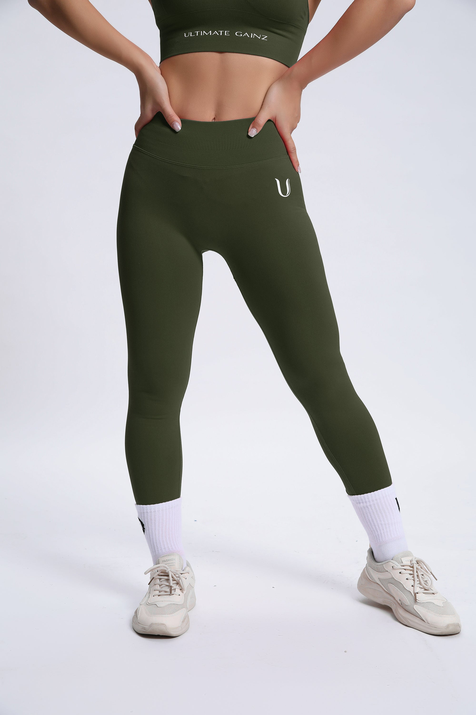 Joy | Legging Sculptant avec Scrunch – Vert