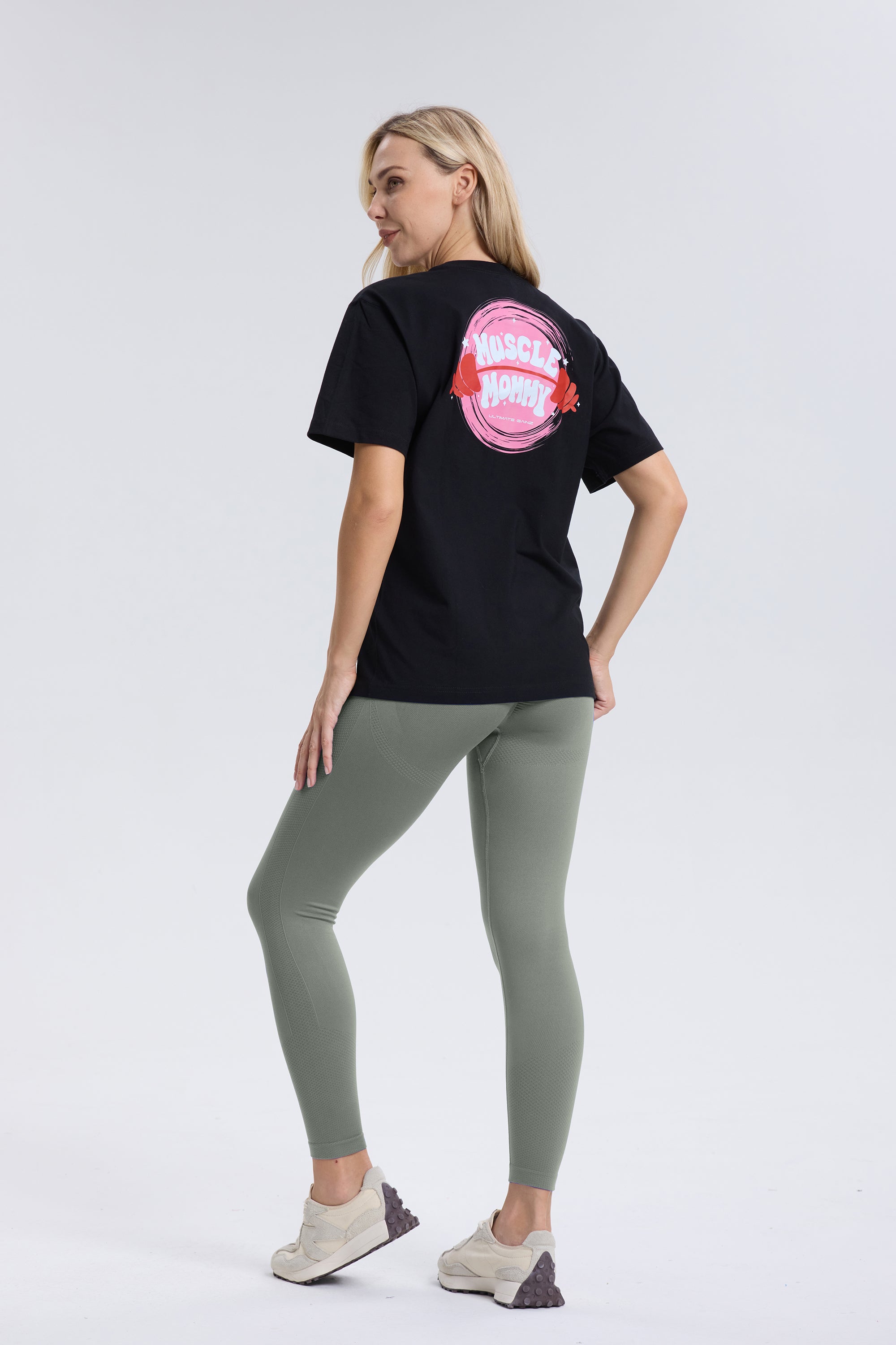 LIMITIERTE AUFLAGE Ultimate Gainz | Muscle Mommy Shirt - Schwarz