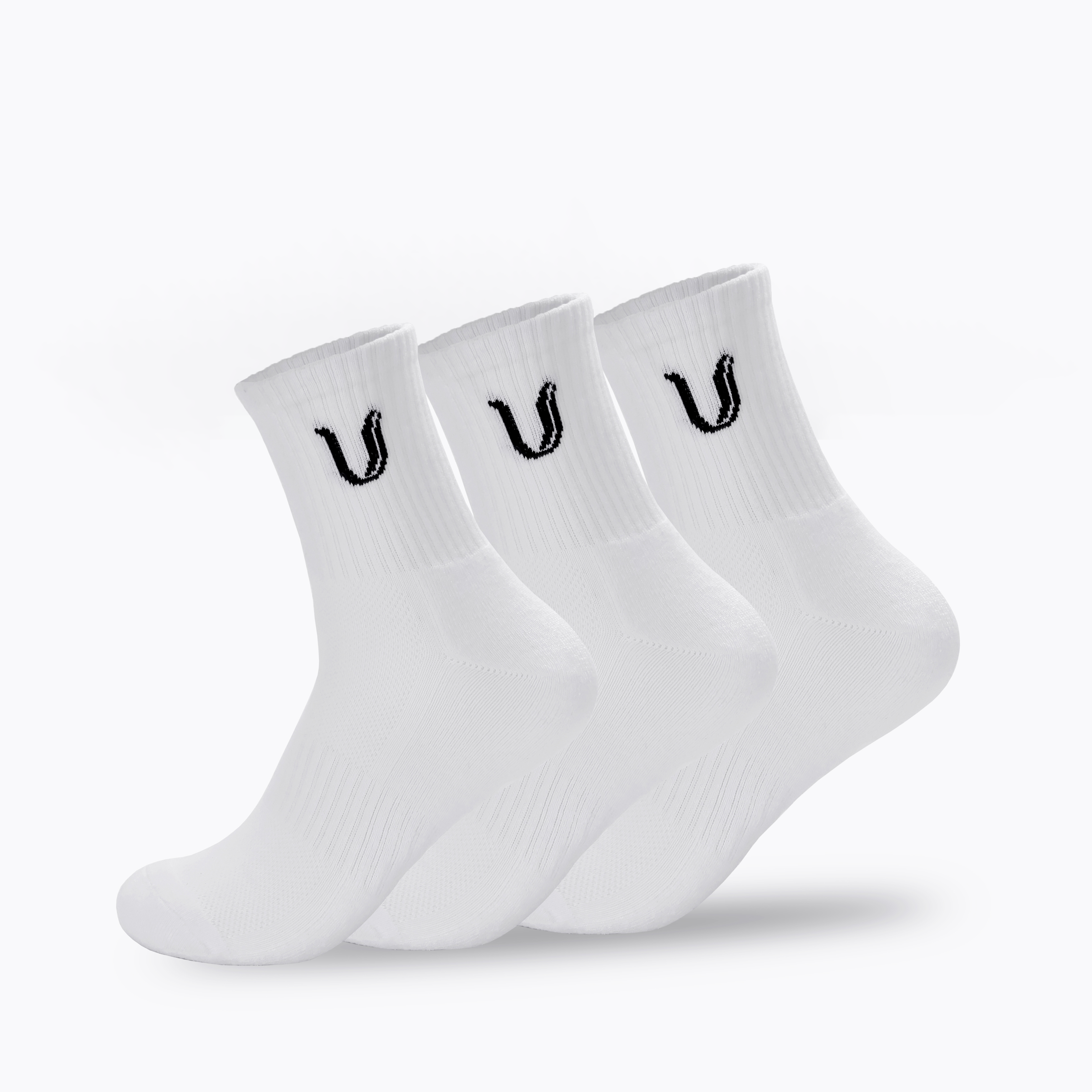 Ultimate Gainz - Performance Socken Unisex - Weiß 1 Paar