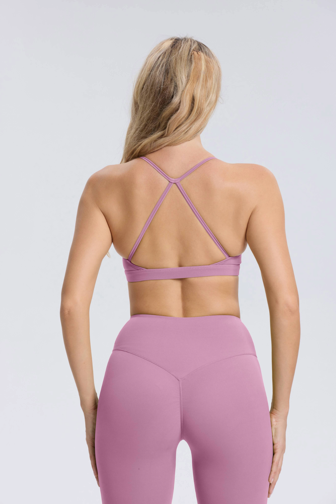 Hailey Set | Ensemble Top et Legging sans Couture - VioletClair