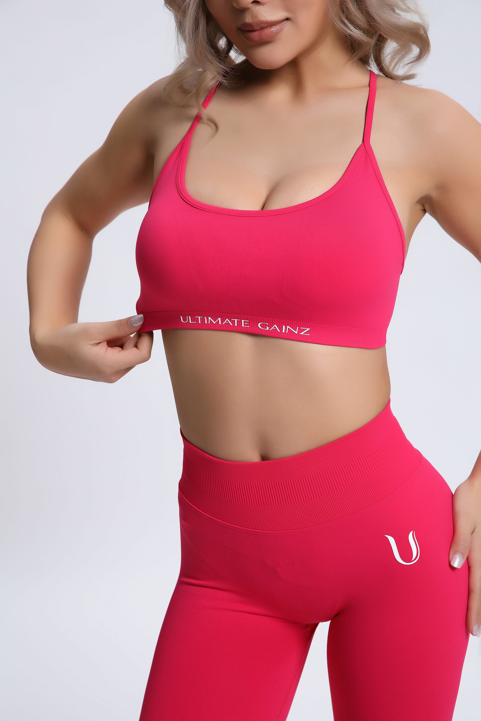 Joy | Crossback Sport-BH – Rosa Rot