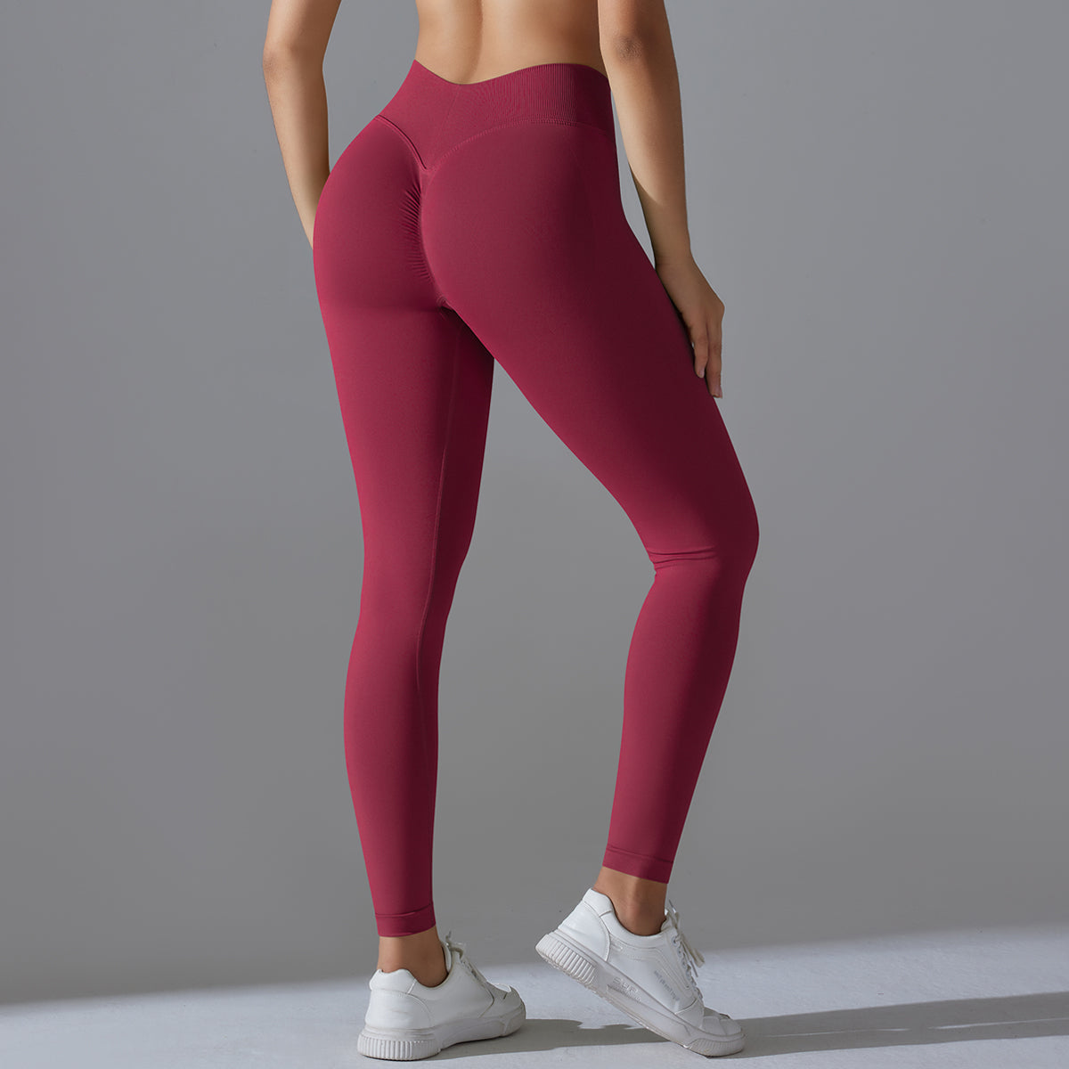 Mila V2 | Scrunch Sport Leggings - Rot