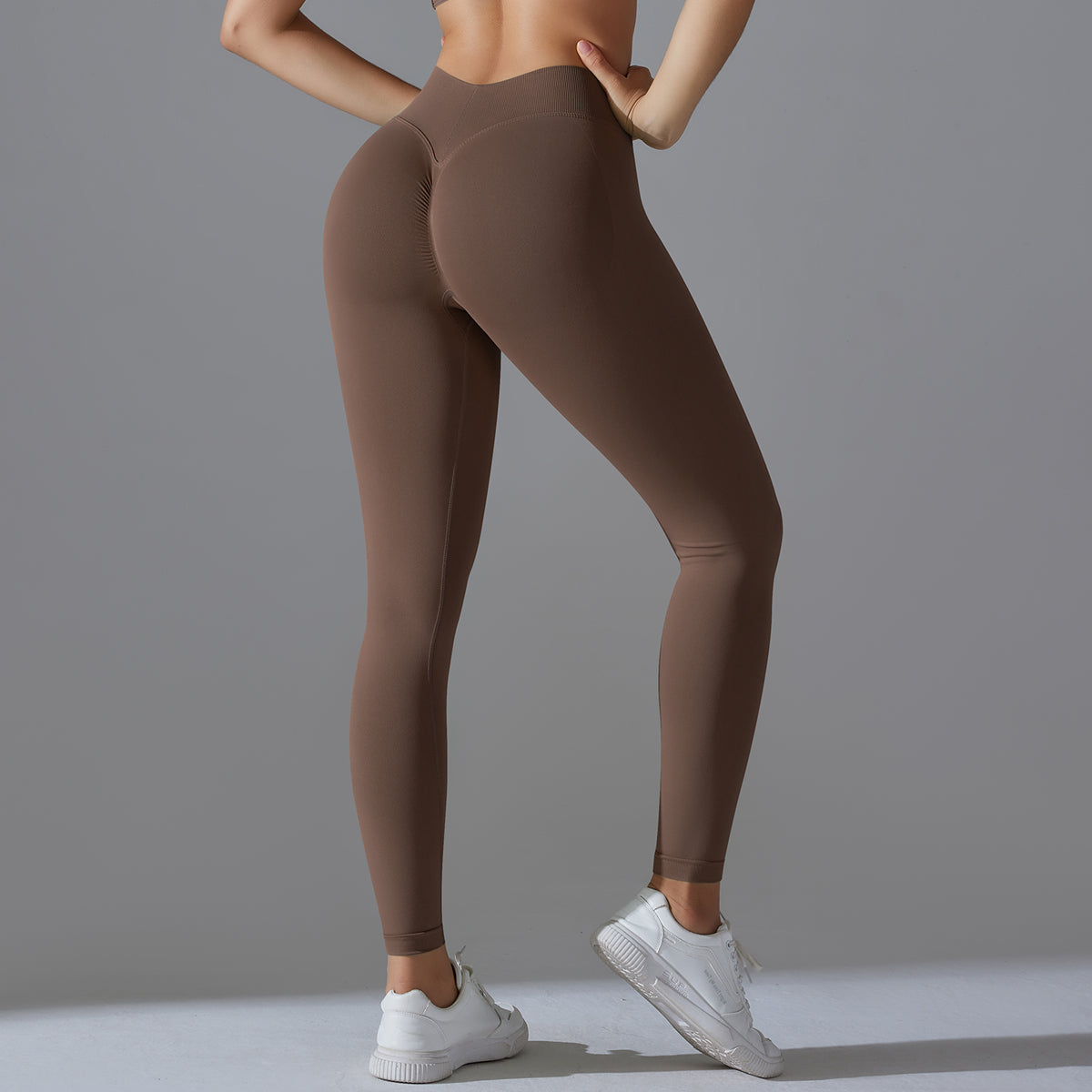 Mila V2 | Scrunch Sport Leggings - Braun