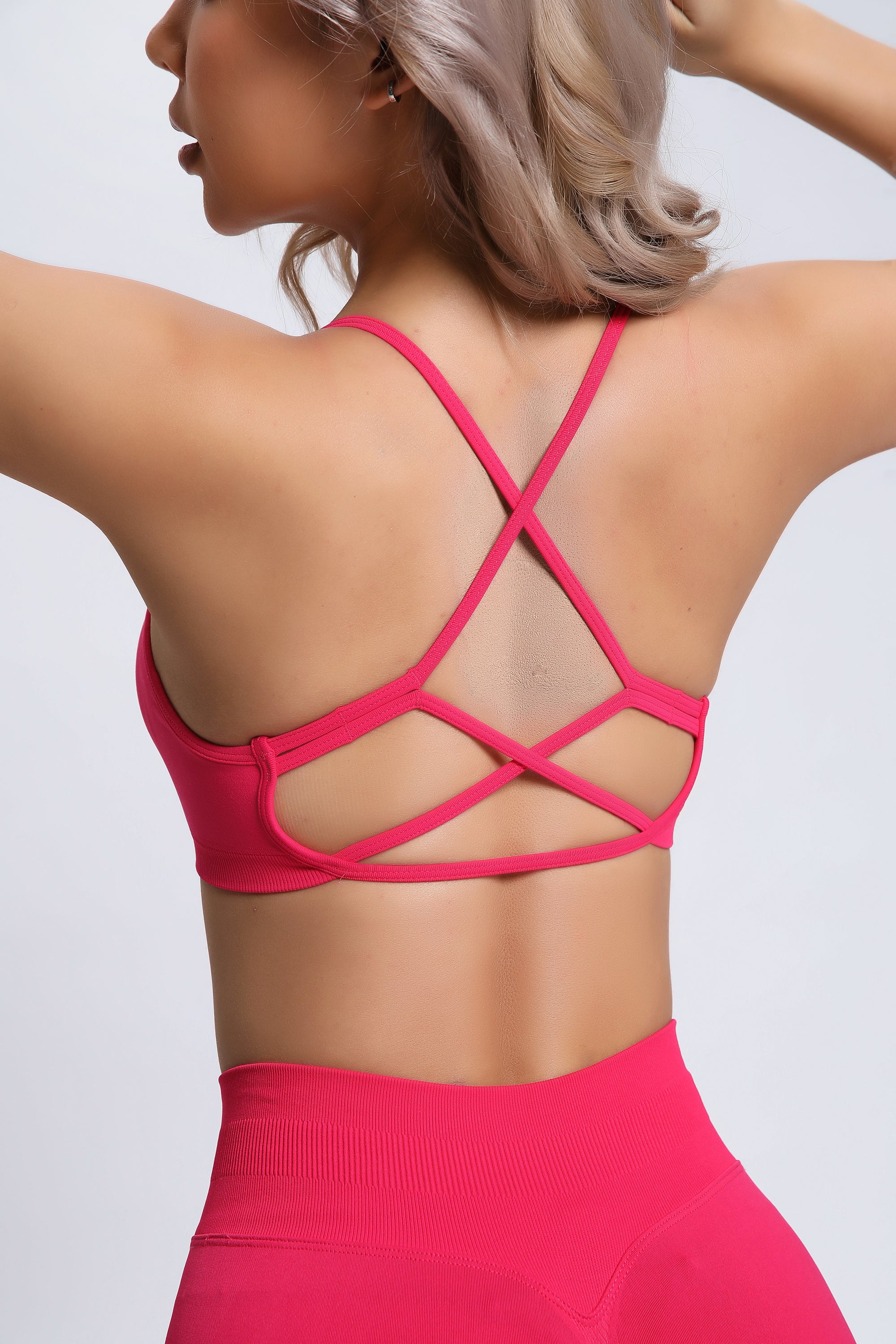 Joy | Crossback Sport-BH – Rosa Rot