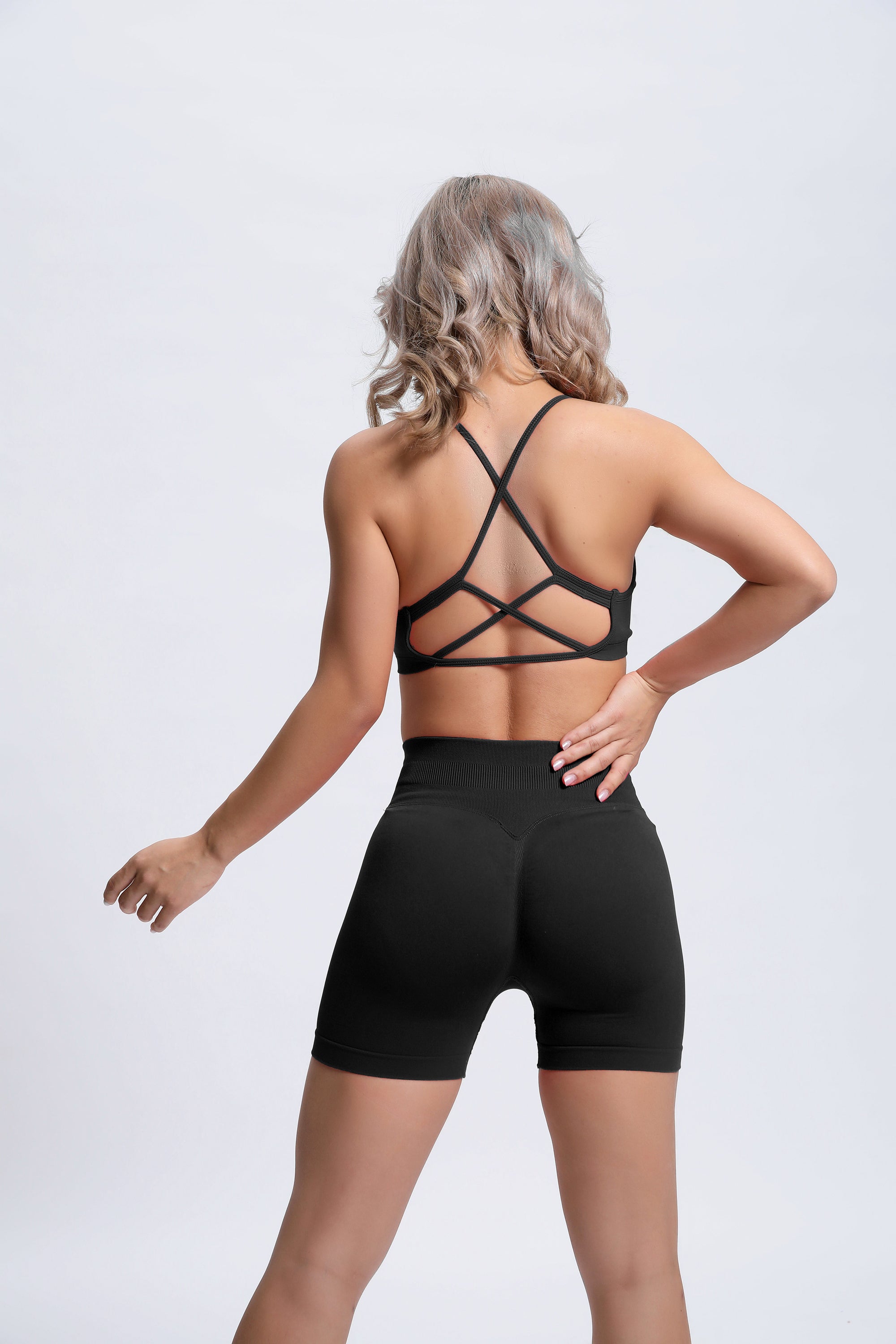 Joy | Sculpt-Shorts mit Scrunch – Grün
