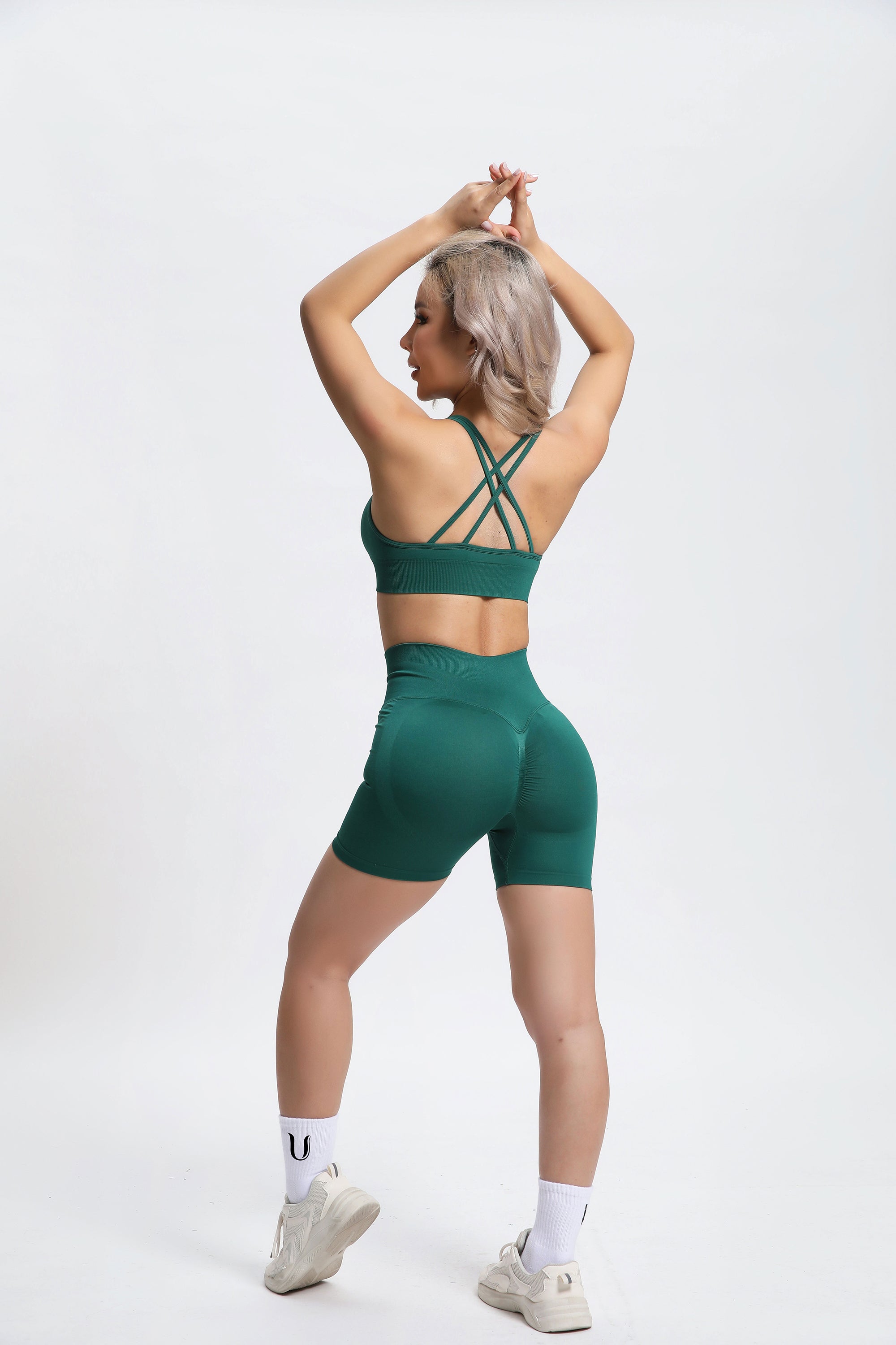 Olivia | Short Power sans couture - Vert