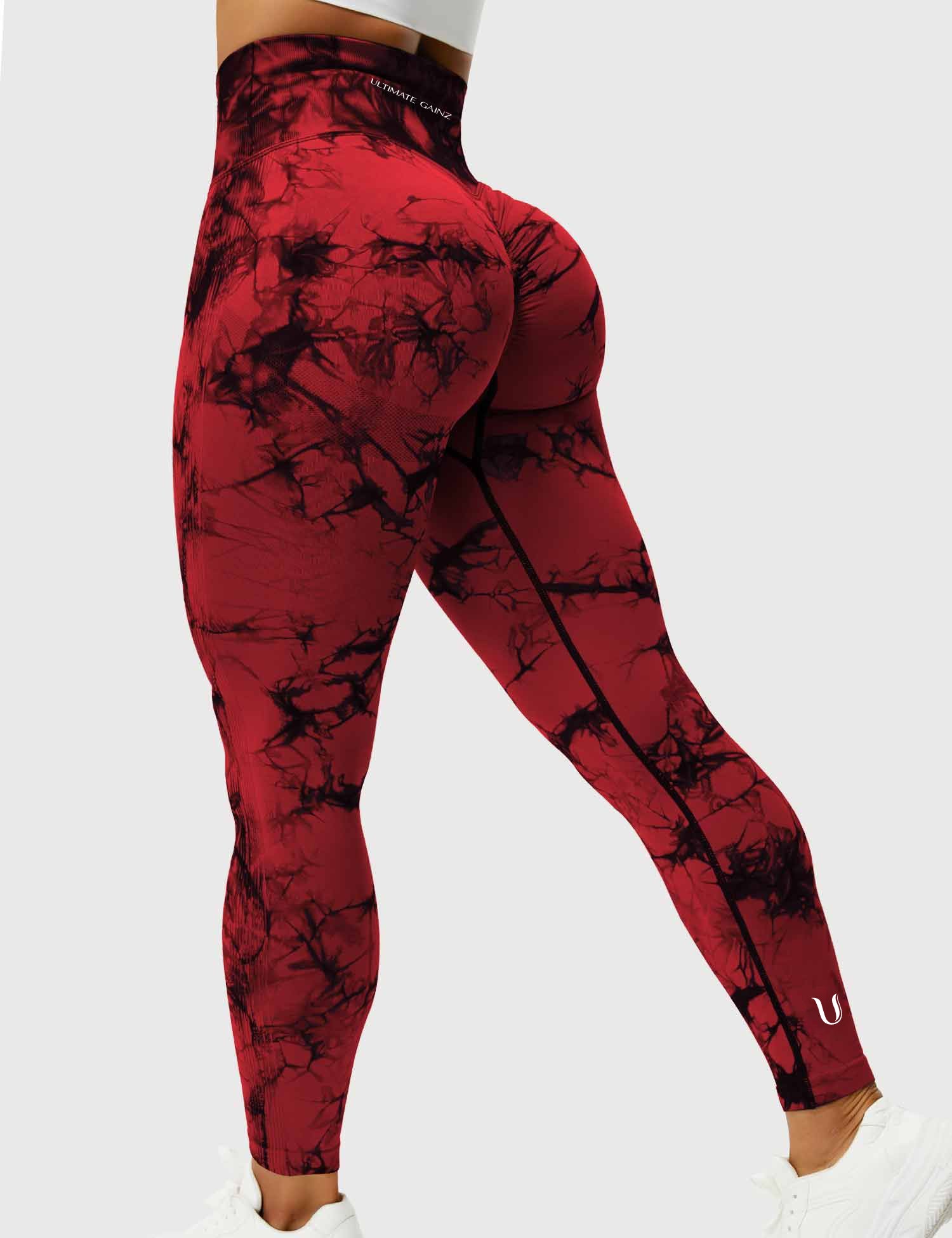 Aimy | Legging Tie Dye Scrunch - Rouge