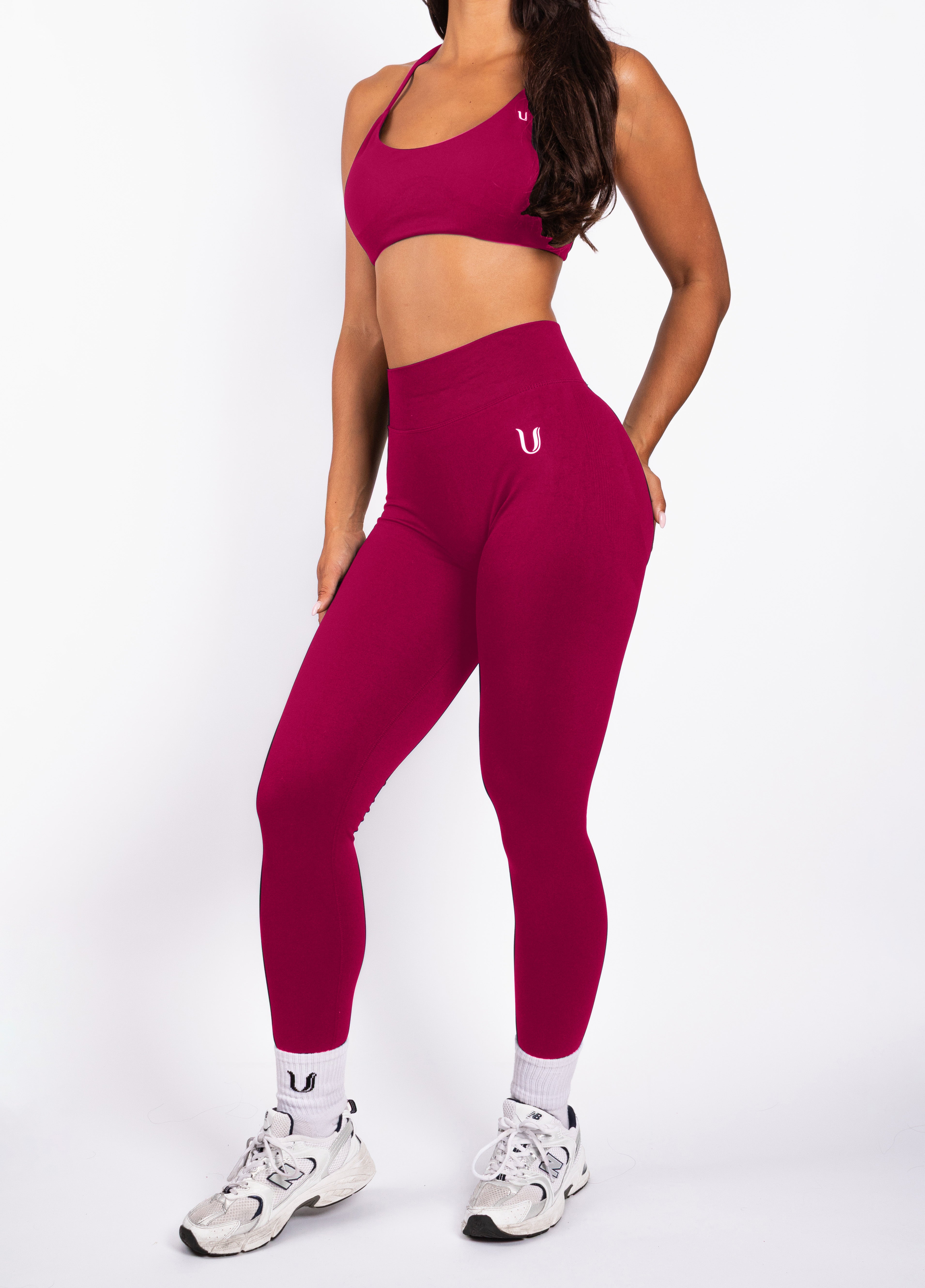 Nova | Legging Sans Couture Gainant – Framboise