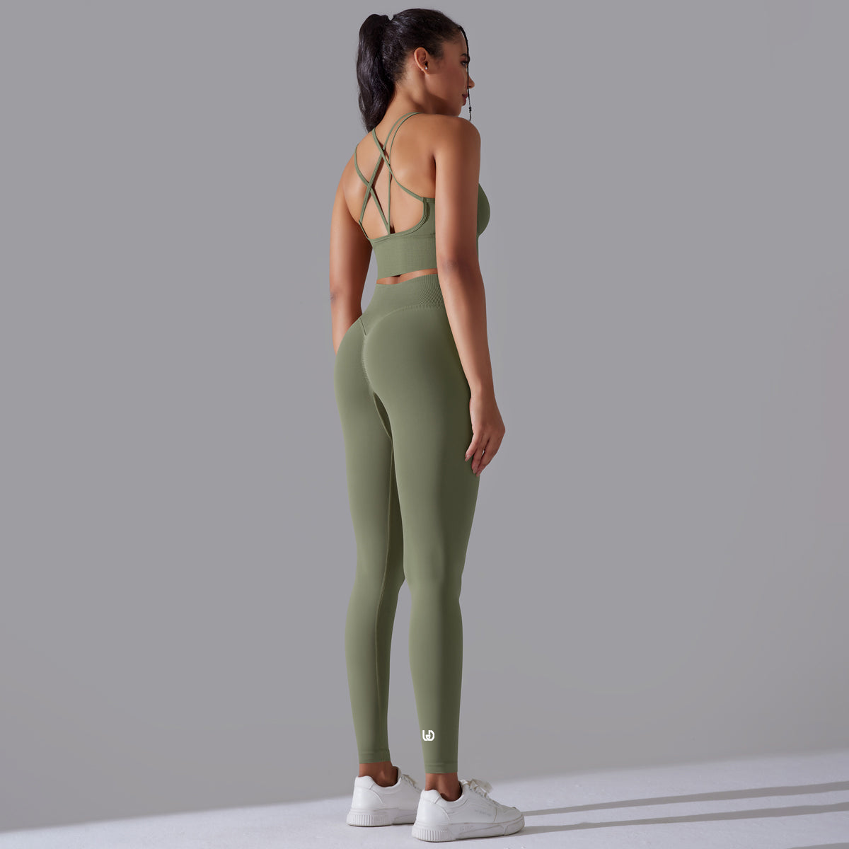 Daisy | Leggings Ensemble Vert - Haut