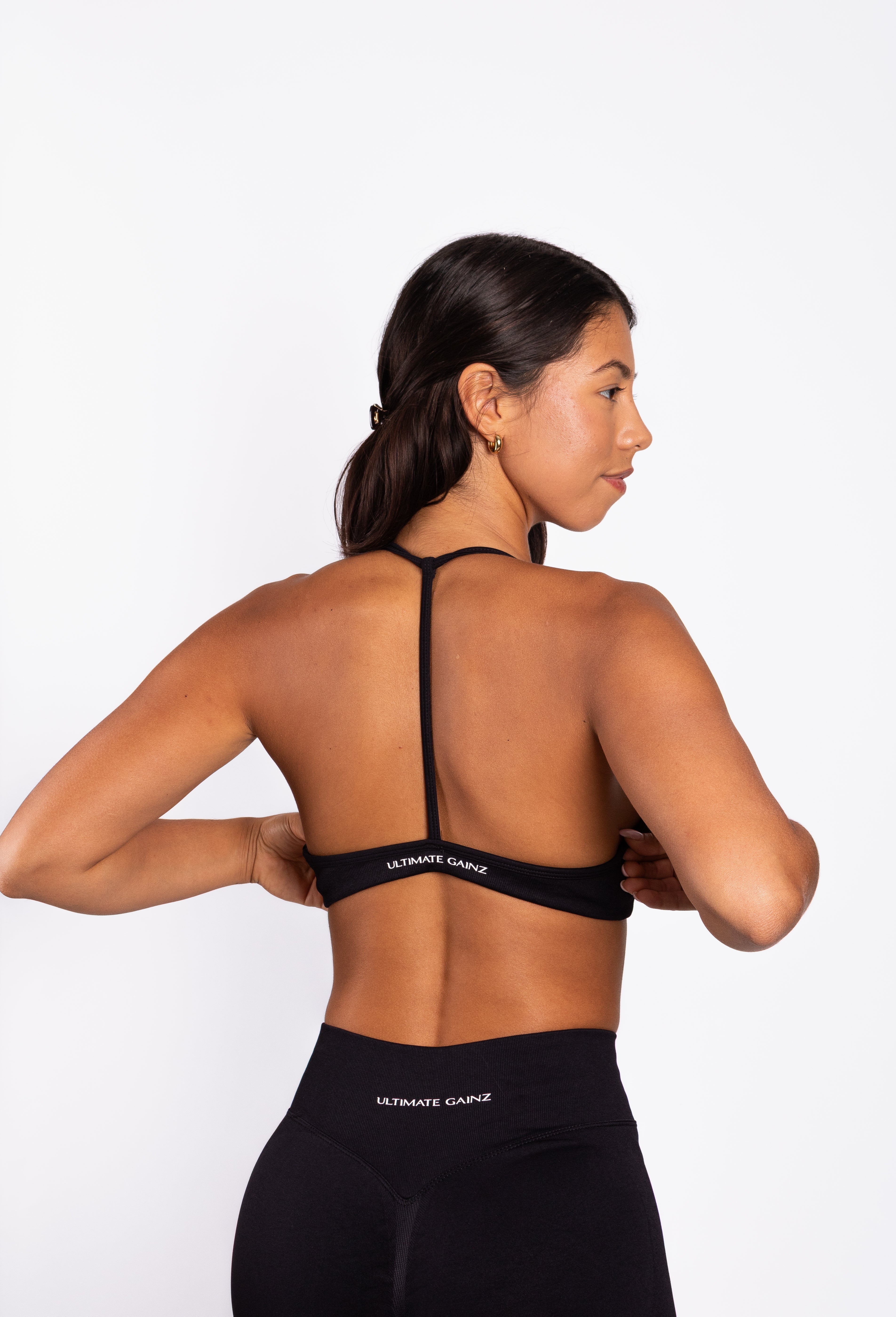 Nova | Brassière Seamless Dos Ouvert – Noir