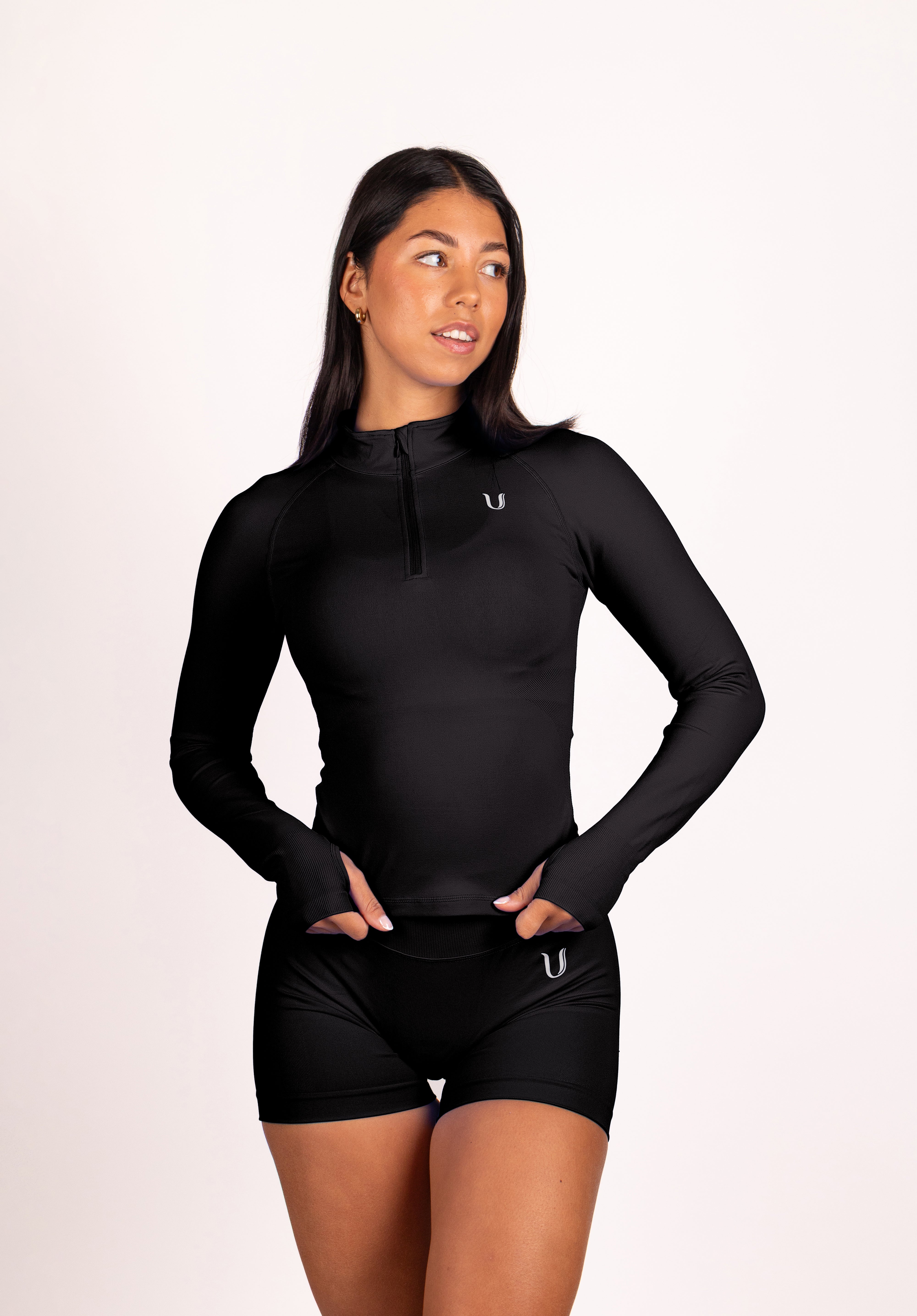 Beau Premium High Performance Scrunch Short Zwart - Dames sportkleding afbeelding 6