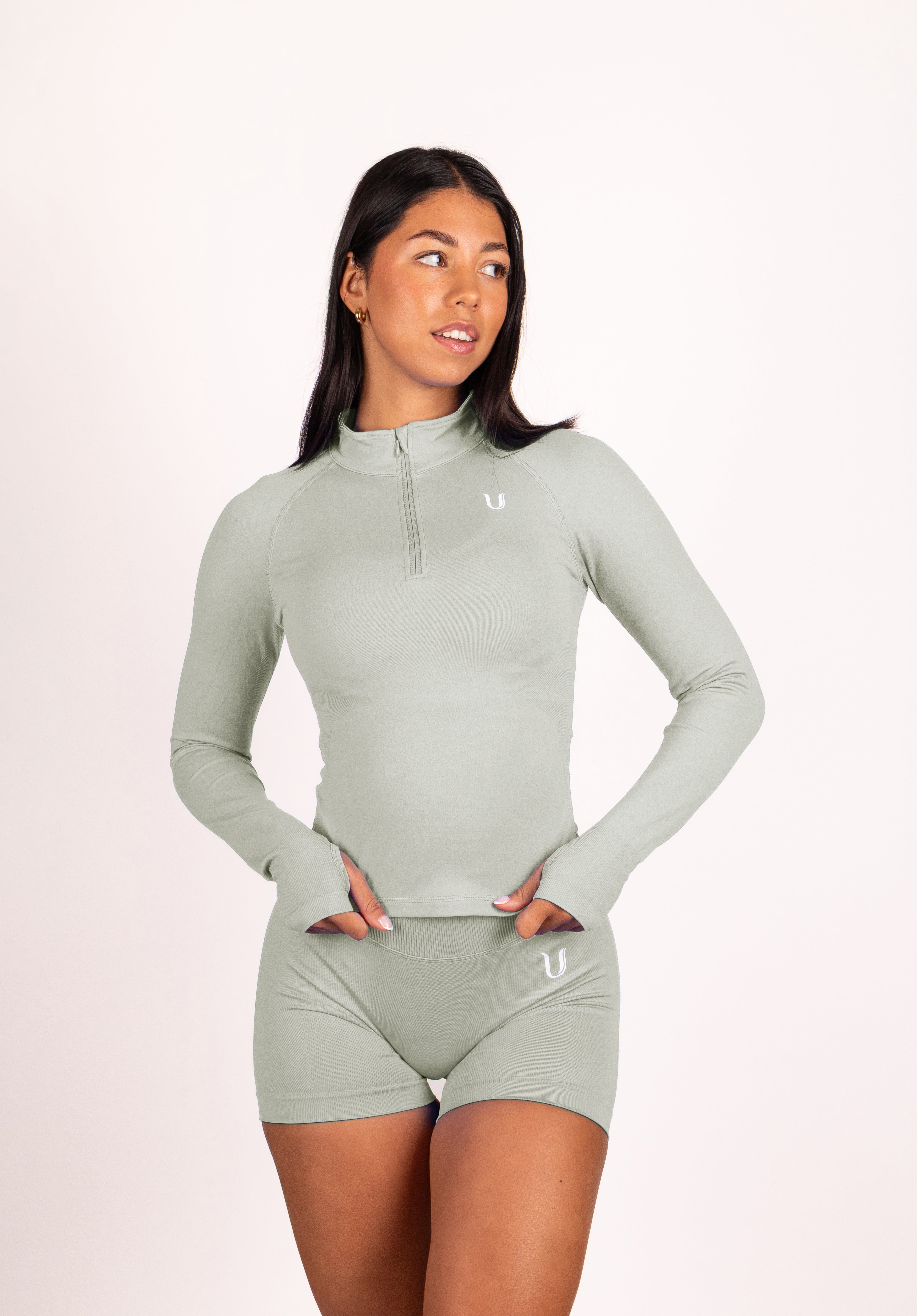 Beau | Premium High Performance Short Scrunch - Vert