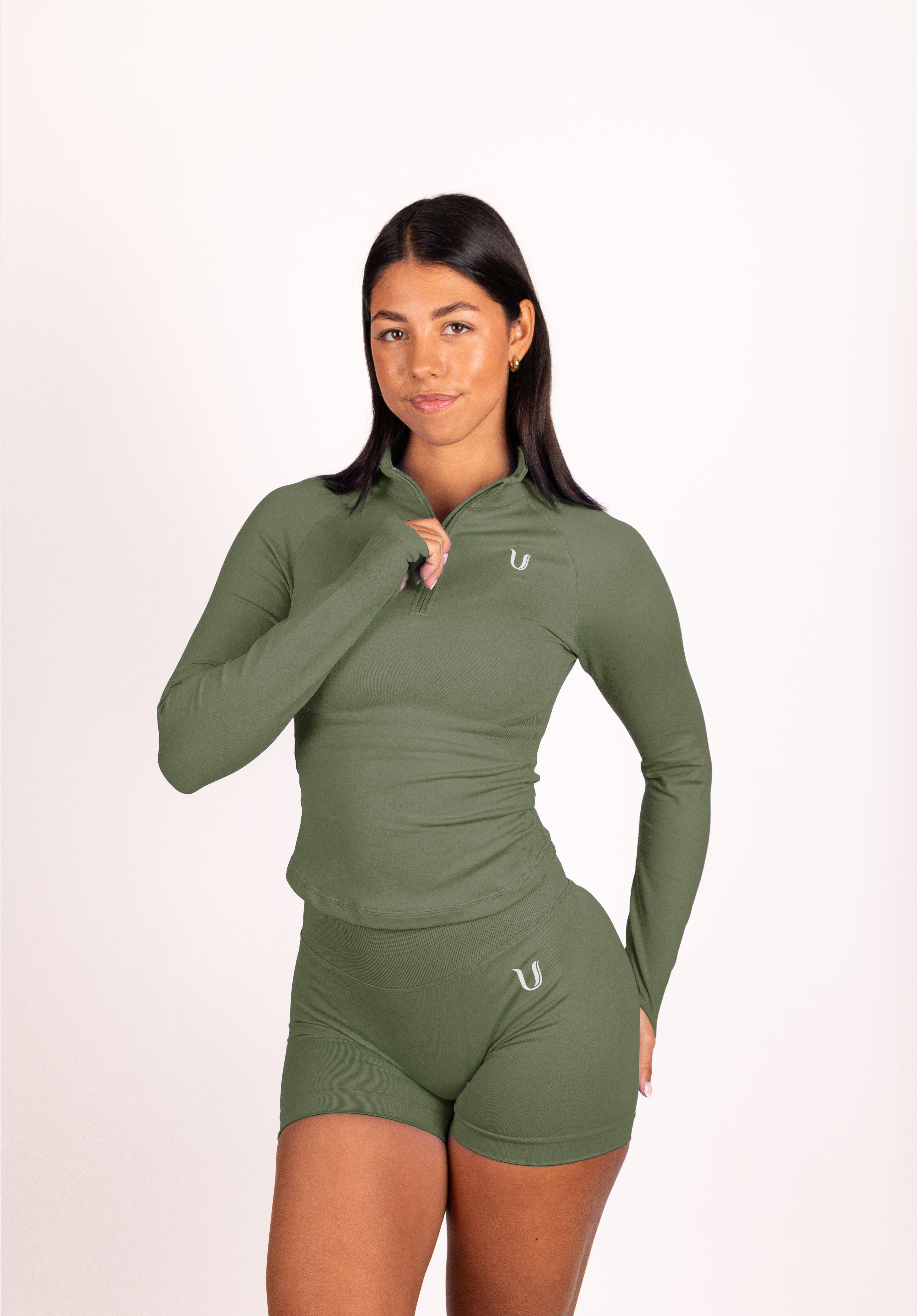 Beau Premium High Performance Scrunch Short Groen - Dames sportkleding afbeelding 5