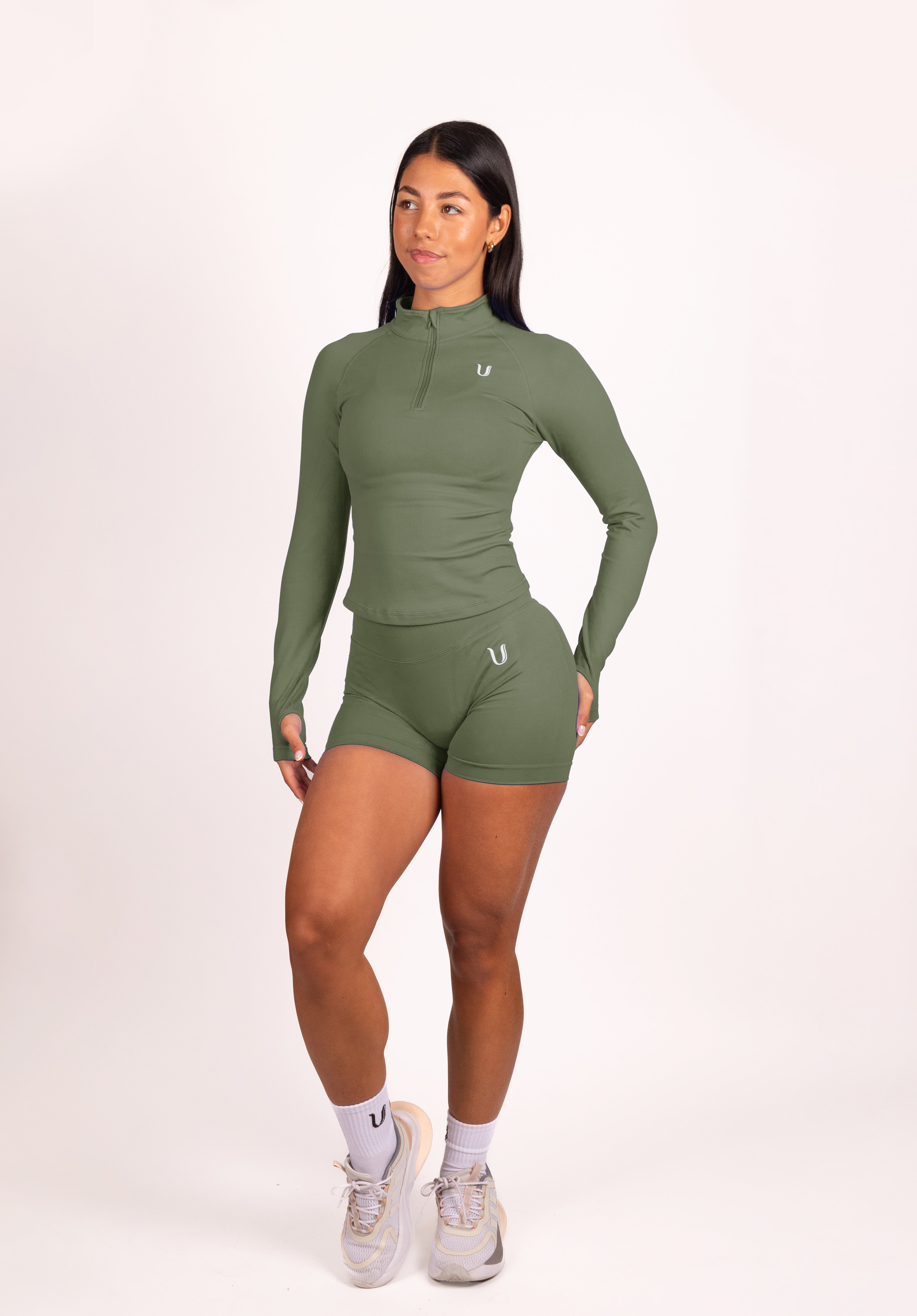 Beau Premium High Performance Scrunch Short Groen - Dames sportkleding afbeelding 9