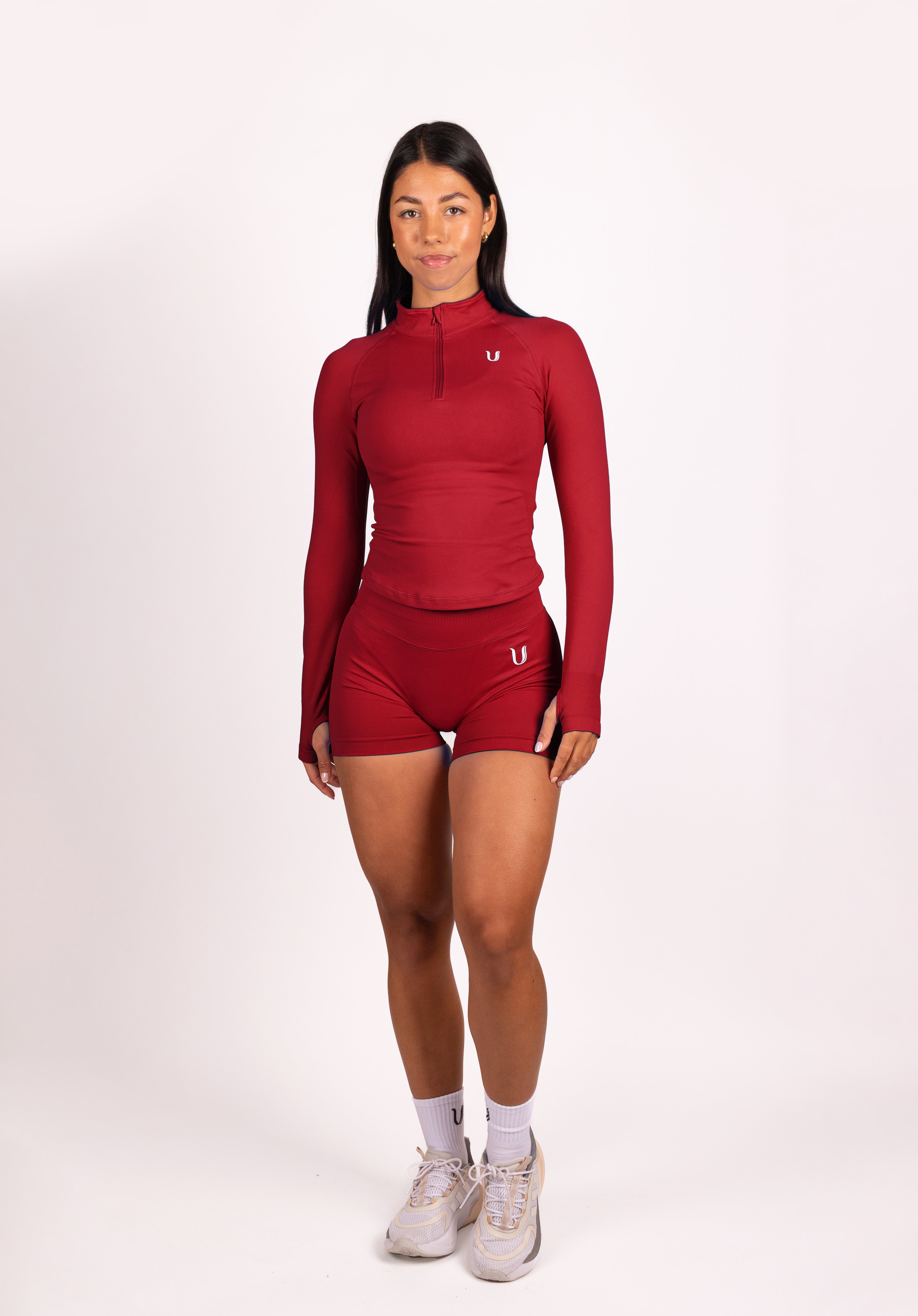Beau Premium High Performance Scrunch Short Rood - Dames sportkleding afbeelding 12