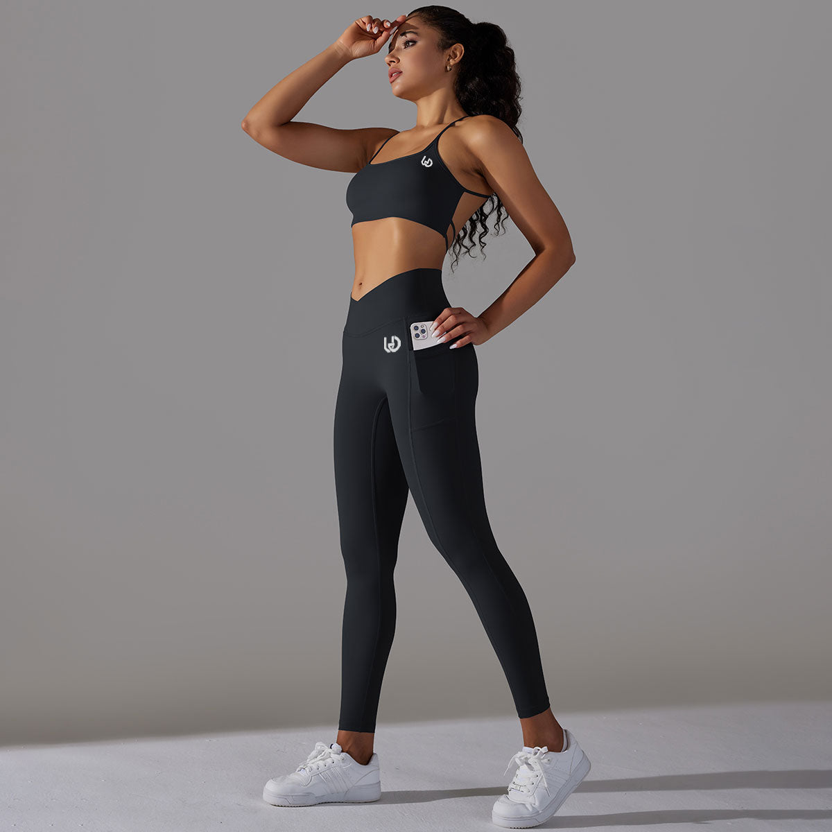 Mila | Leggings Top Set - Schwarz