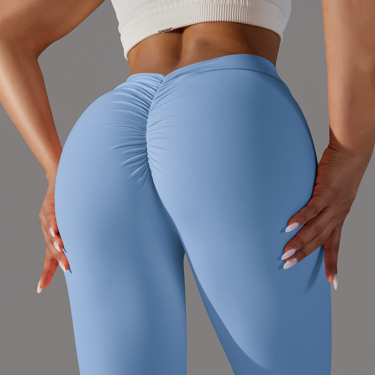 Emma | Leggings Extra Scrunch - Himmelblau