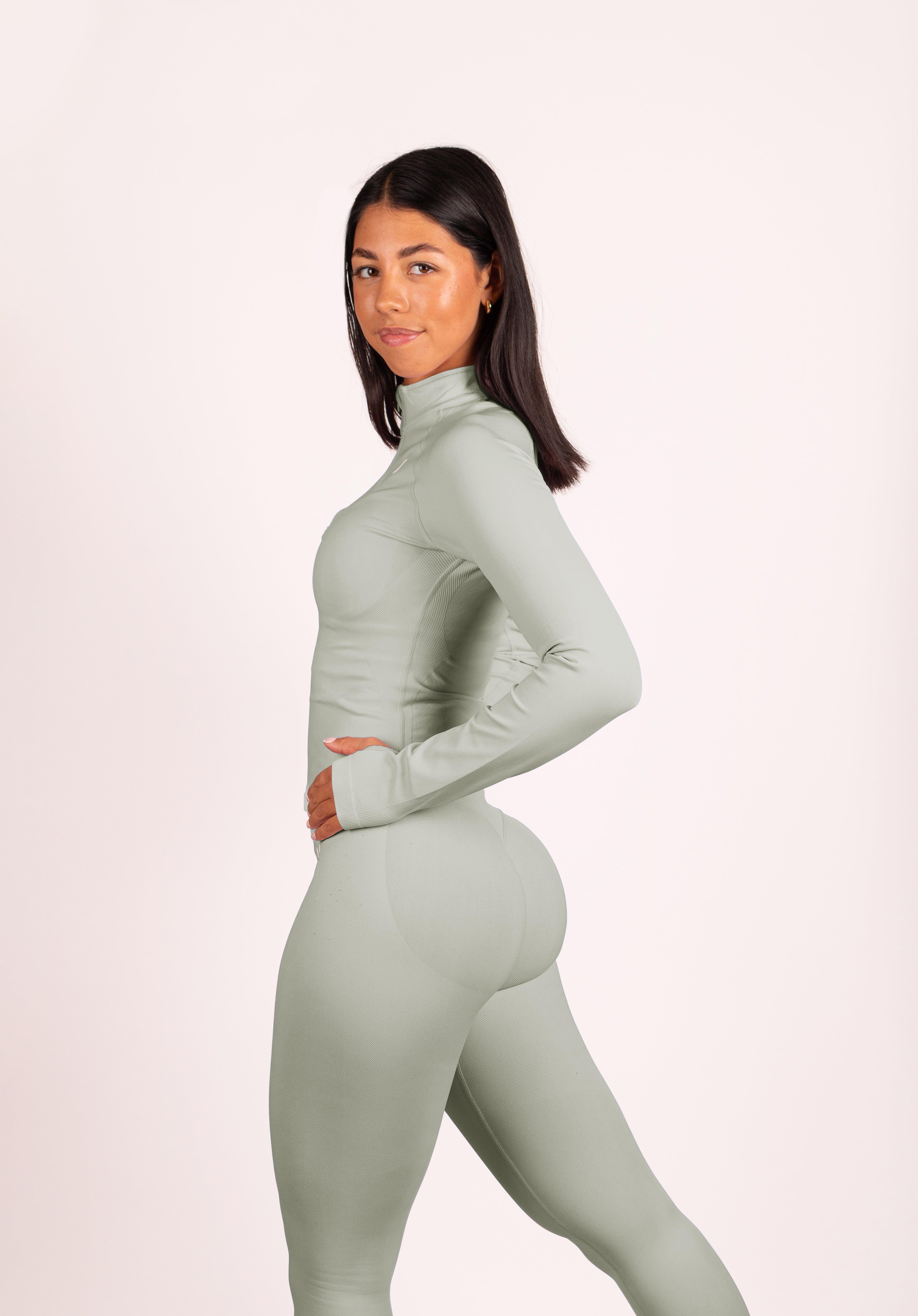 Beau | Premium High Performance Legging Scrunch - Ivoire