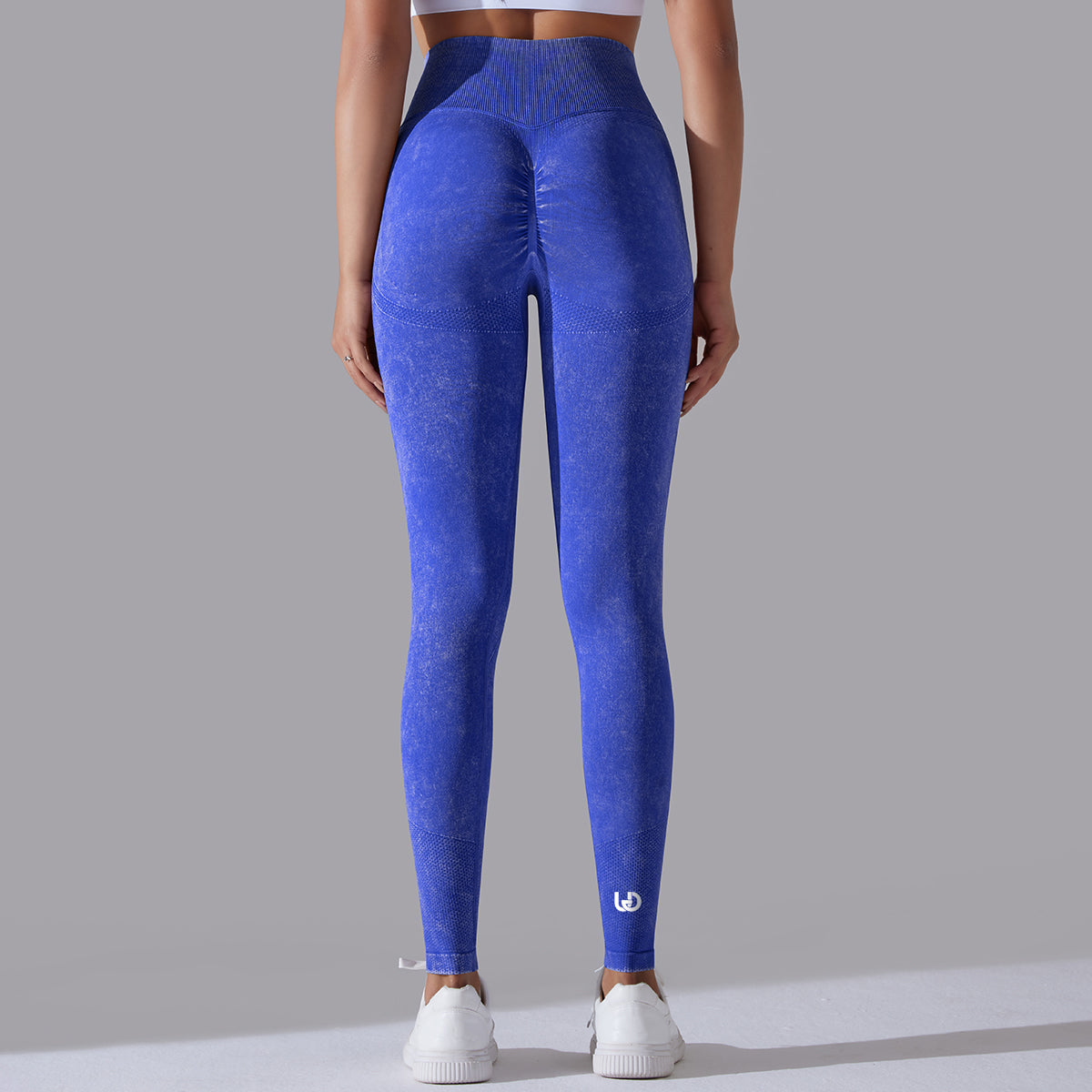 Jane | Legging Repli Motifs - Bleus