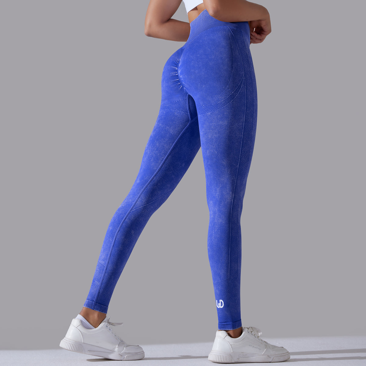 Jane | Leggings Scrunch Patterns - Blau