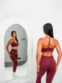 Luna | Premium Adjustable Sports Bra - Wijnrood