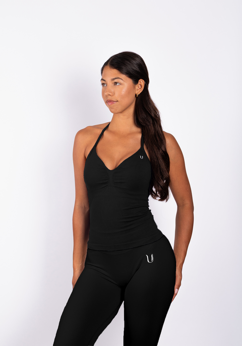 Beau | Crop Top - Schwarz