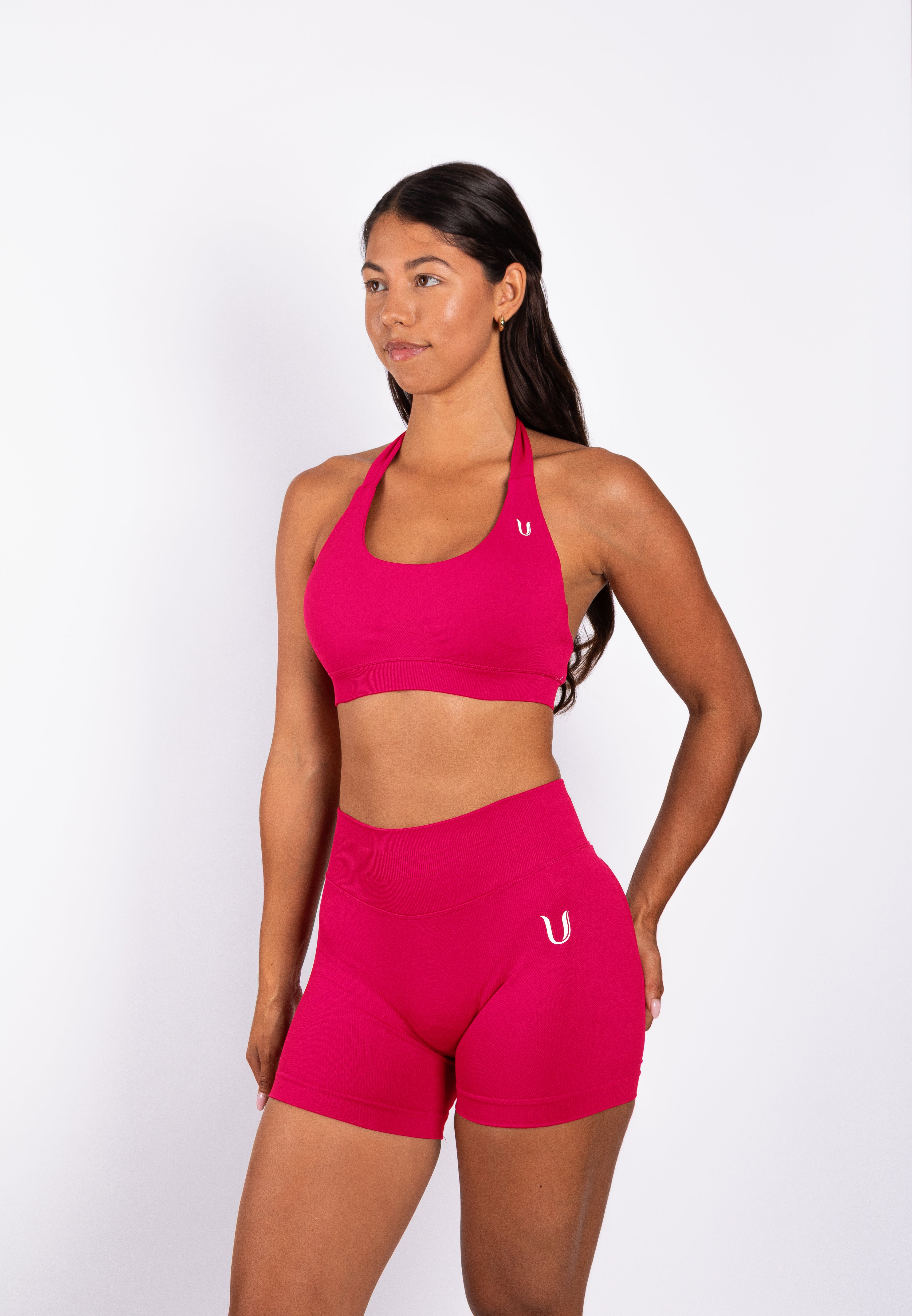 Beau | Premium High Performance Short Scrunch - Rose