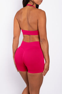 Beau | Premium High Performance Scrunch Shorts - Rosa