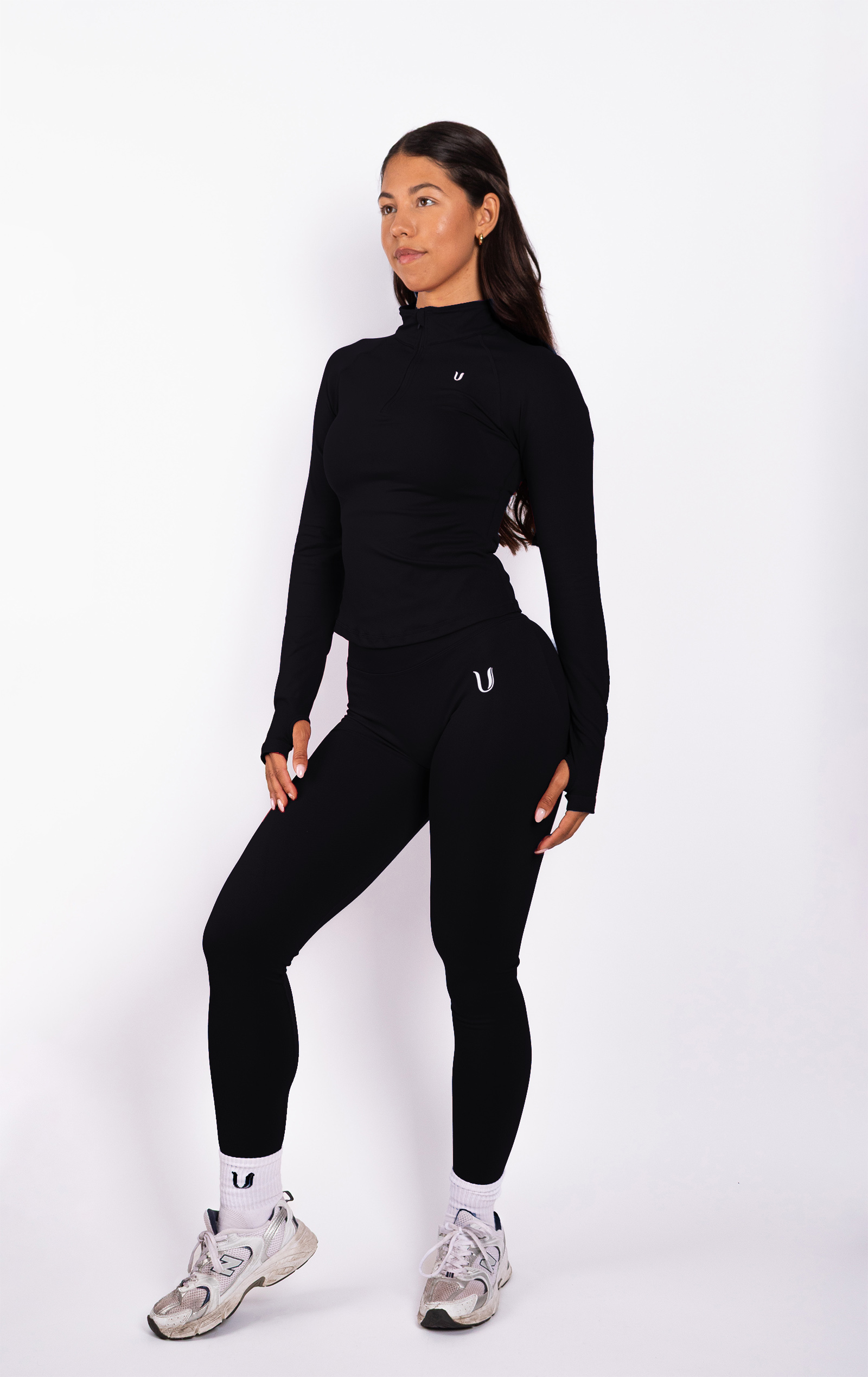 Beau | Half Zip Langarm Top Rot