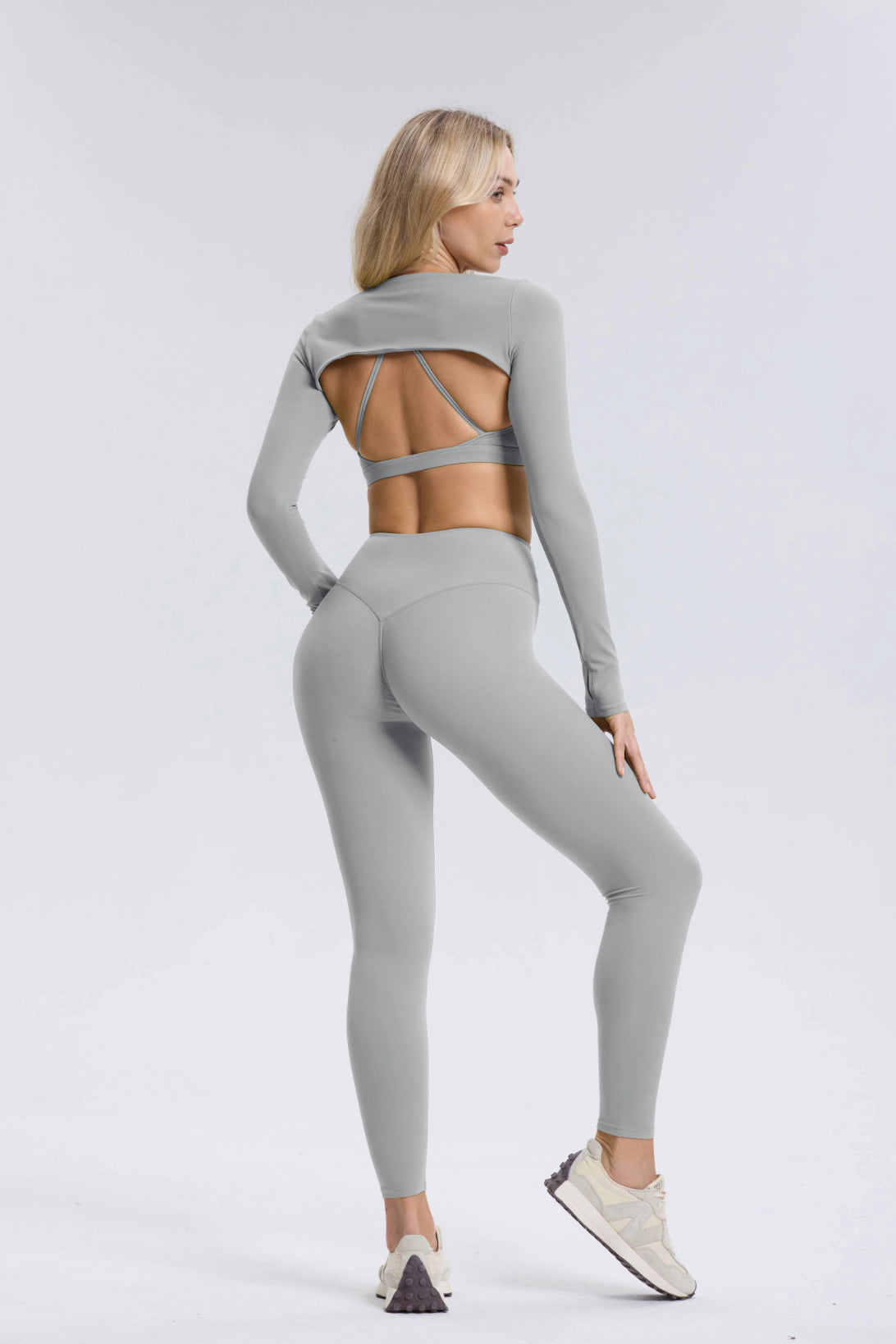 Hailey | Leggings - Hellgrau